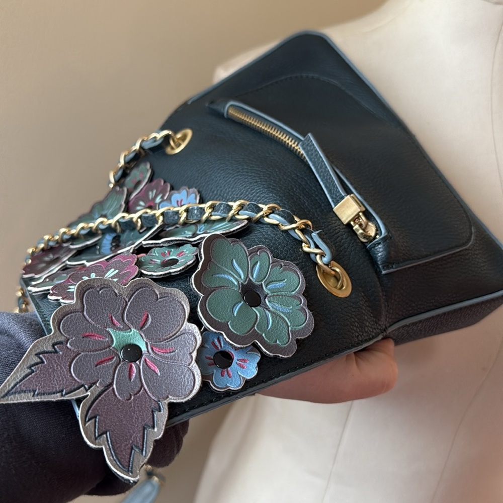 Floral Embellished Women's Crossbody Bag - Picture 11 of 17